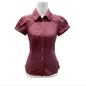 Cue vintage short sleeve collared button down shirt